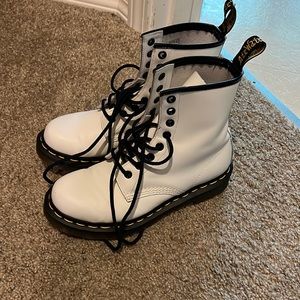 Woman’s doc martens